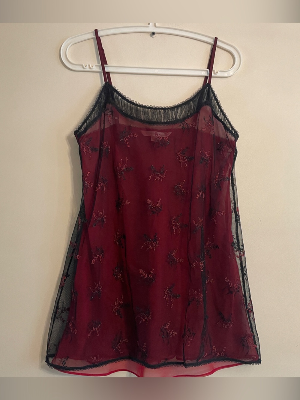 Victoria’s Secret sheer mesh slip dress
Y2K inspired / romantic lingerie style